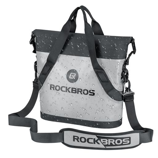 [ROCKBROS] 防水バッグ ドライバッグ 15L大容量 トート/手提げ/肩掛け 3WAY 多機能 収納力 耐摩耗性 お手入れ簡単 ターポリンバッグ ショルダーバッグ ウォータープルーフ 釣り キャンプ 旅行 …