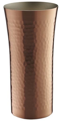 日本製 ビールタンブラー 400ML 燕人の匠 純銅製槌目 新潟県燕市製造 HB-7474