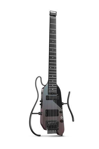 DONNER HUSH-X PRO エレキギター スマートトラベルギター ヘッドレス 多彩なプリセット 7種のトーンシミュレーション ミッドナイト・ブラック・グロウ