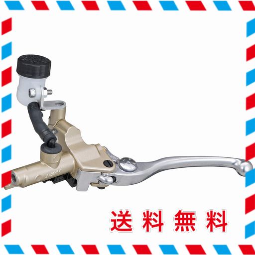 デイトナ NISSIN (ニッシン) バイク用 クラッチマスターシリンダー 横型 5/8インチ ゴールドボディ/バフクリアーレバー 61752