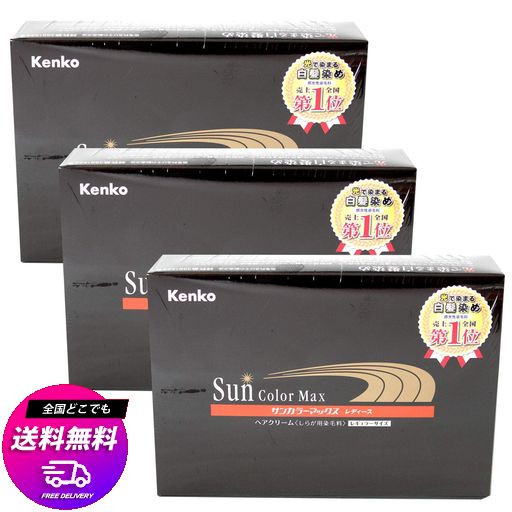 サンカラーマックス ダークブラウン(主に女性用)75GX3本 17,550円