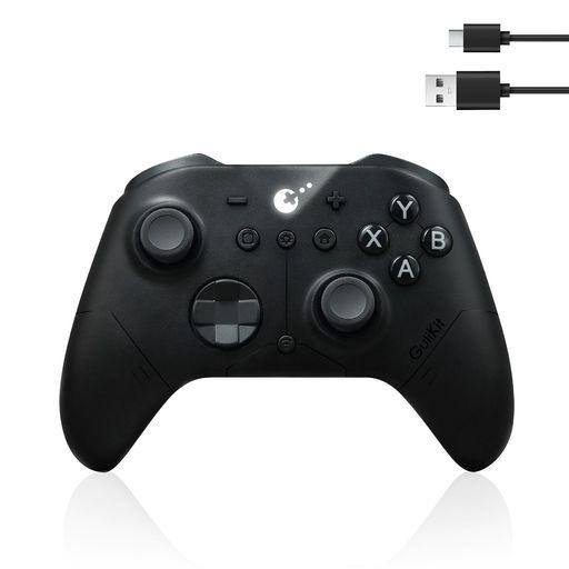 GULIKIT ES PRO ワイヤレス 有線 【競技レベルの速さ】TMRスティック ドリフト防止 SWITCH/SWITCH 2スリープ解除 TURBO自動連射 6軸ジャイロ 振動調節可能 30時間連続使用 PC/SWITCH/SWITCH