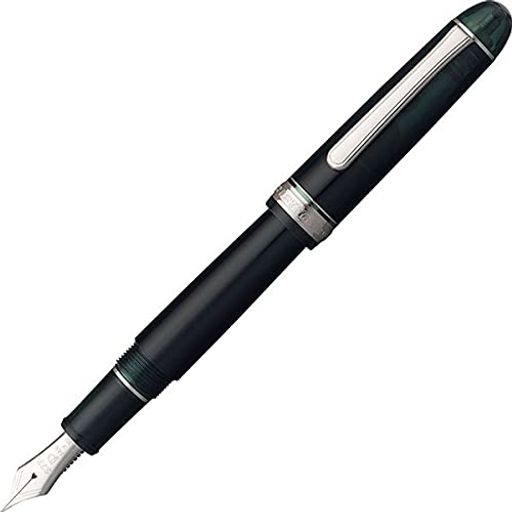 プラチナ万年筆 万年筆 #3776 センチュリーロジウム ローレルグリーン 太字 PNB-18000CR #41-4 本体サイズ:139.5X15.4MM/太/20.5G