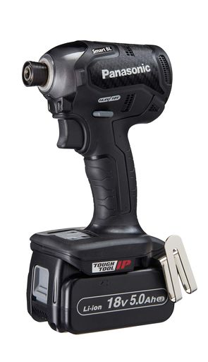 パナソニック 充電インパクトドライバー 18V 5.0AH電池パック×2個 充電器 大収納ケース付 デュアル (14.4V/18V) スマートBL 170N・M(18V使用時) IP56 EZ76A1LJ2G-B ブラック 44,761円