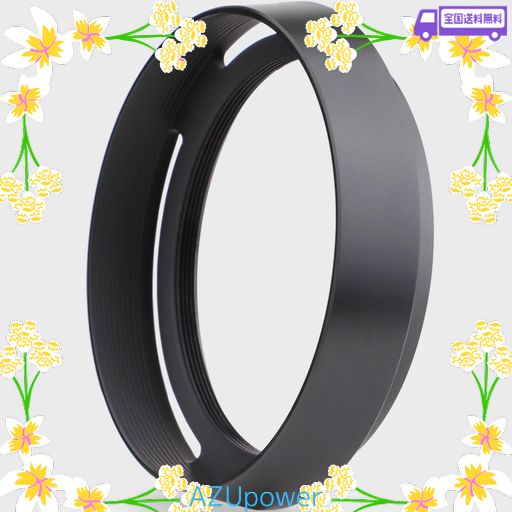 HAOGE メタルレンズフードシェード LEICA Q3 Q3-43 Q2 Q-P QP Q TYP 116 TYP116 カメラ用 ブラック キャップ付き LH-LQOB+FLC-49