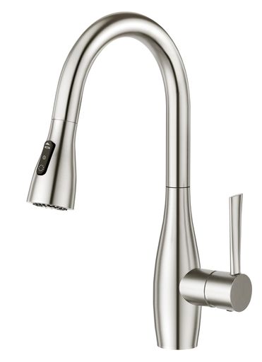 CREA キッチン蛇口 キッチン混合水栓 シングルレバー キッチン 蛇口 シャワー 3WAYの吐水式 泡沫水流 シャワー 強力洗浄 ワンホール水栓 伸縮 360度回転 節水 ステンレス製 日本語説明書付き