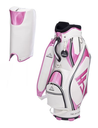 ADVISOR(アドバイザー) ADB1201キャディーバッグ ADB1201WP ホワイト/ピンク