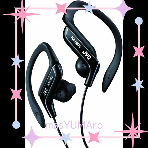 みーち B+COM ONE用 HA-EB75ベースイヤホン TYPE-C JVC HA-EB75-B イヤホン 耳掛け式 防滴仕様 スポーツ用 ブラックの通販