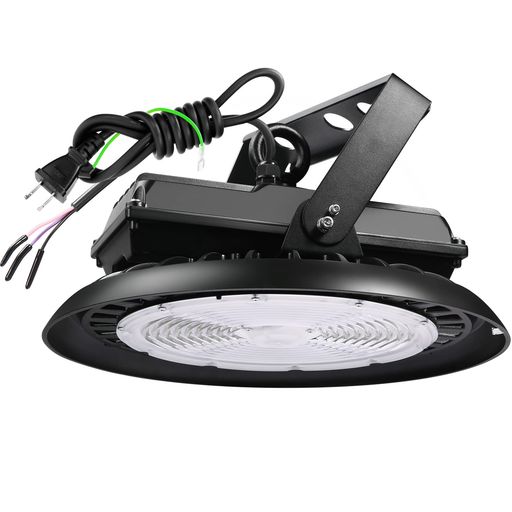 [WHLED]300W高天井灯 LED高天井照明 5000K昼白色 42000LM(2000W水銀灯相当)UFO型LEDハイベイライト[5年保証] IP65防水防塵 0-10V調光機能付き(調光器別) LED投光器 掲示板 作業灯 駐車場 運動場