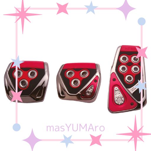 カーメイト 車用 ペダル ペダルセット RAZO GTスペック MT-S カーボン レッド 適合:クレスタ他 RP104RE