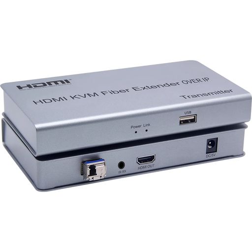 HDMI KVMファイバーエクステンダーOVER IP、HDMI KVM光ファイバースイッチエクステンダー20KM OVER IP LCSCファイバーケーブルUSB2.0 KVM共有キーボードマウススイッチPS4モニター用 (TX+RX)