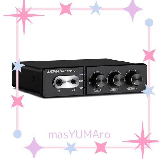 AIYIMA DAC-A2PRO ESS9018K2M+JRC5532D+CM6542 HUB ゲームデコーダー DAC ヘッドフォンアンプ マイク対応 ミニHIFI ステレオ デジタル USB DAC アンプ
