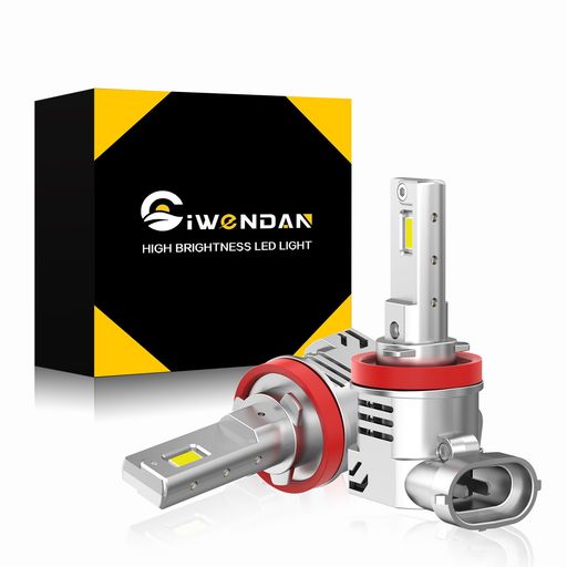 CIWENDAN (シウエンダン) H8/H9/H11/H16共用 LEDヘッドライト 爆光 30000LM 車用 新基準車検対応 ハイパワーCSP LEDチップ搭載 15倍明るさUP 1:1純正ハロゲンサイズ DC12V車対応 ホワイト6500K
