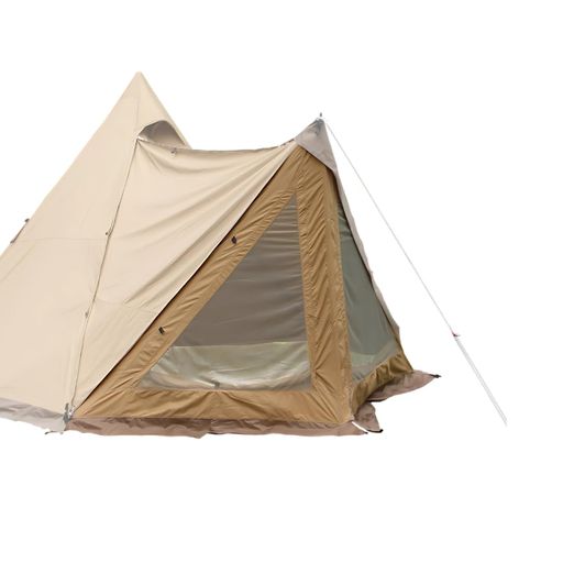 テンマクデザイン サーカスTC DX専用窓付きフロントフラップ サンドカラー (オプション品) TENT-MARKDESINGN 2人 ワンポールテント オプション スカート付き ソロ デュオ キャンプ ロープ ペグ …