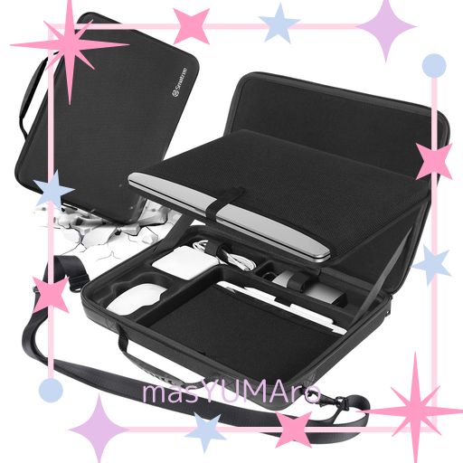 SMATREE ノートパソコンハードキャリーケース 16.2インチ MACBOOK PRO M4 2024/2023/2023インチ IPAD PRO M5 2025/IPAD A16 2025/IPADAIR M3 2025/IPADAIR M2