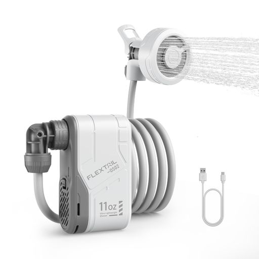 FLEXTAILGEAR MAX SHOWER ポータブルシャワー 簡易シャワー 電動シャワー 携帯シャワー キャンプ シャワー シャワー ポンプ 18.5WH USBーC充電式 水流量両段モード 水圧強い 軽量 コンパクト 家庭用…