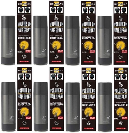 【まとめ買い】黒染ボリュームアップ ヘアスプレー 150G×8個