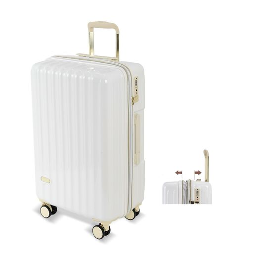 [SPYPLAN] スーツケース 機内持ち込み 拡張機能付き 超軽量 大容量 キャリーケース レディース キャリーバッグ 大型 耐衝撃 ジッパータイプ 静音 ダブルキャスター 360度回転 TSAロック搭載 …