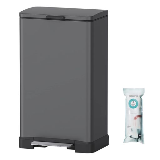 MBILLION ゴミ箱 おしゃれ ふた付き ステンレス 40リットル ゴミ箱