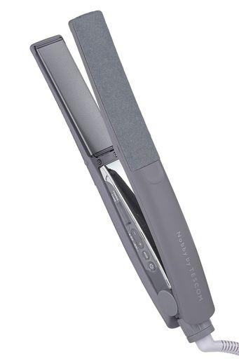 テスコム ヘアアイロン プロテクトイオン 25MM 海外対応 温度調整/ロック/メモリー機能 自動OFF 開閉ロック NIS500A ラク抜きプラグ スモーキーグレー NIS500A-H