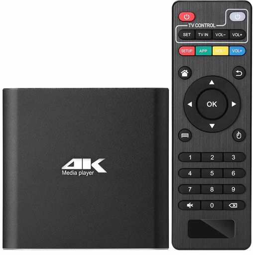 メディアプレーヤー4K マルチメディアプレイヤー HDDメディアプレイヤー解像度最大4096 *2160P 60FPS フルHD1080P対応 4GBストレージ TFカード/USBメモリ/外付ハードディスク対応 HDMI/AVコンポーネ…