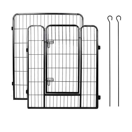 DUDULIFE ペットフェンスエクステンダー パネル 2 枚セット|工具不要・取り外し可能|室内・室外兼用|滑り止め・拡張可能デザイン (100X80CM-2枚)