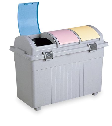 テラモト(TERAMOTO) エコ3分別ゴミボックス(カラー) 100L