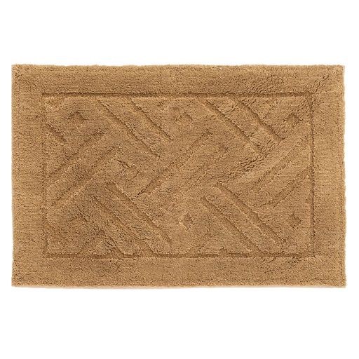 オカ(OKA) 乾度良好リッカ バスマット 約60CM×85CM ベージュ (吸水 速乾 洗える 大判 かんどーくん)