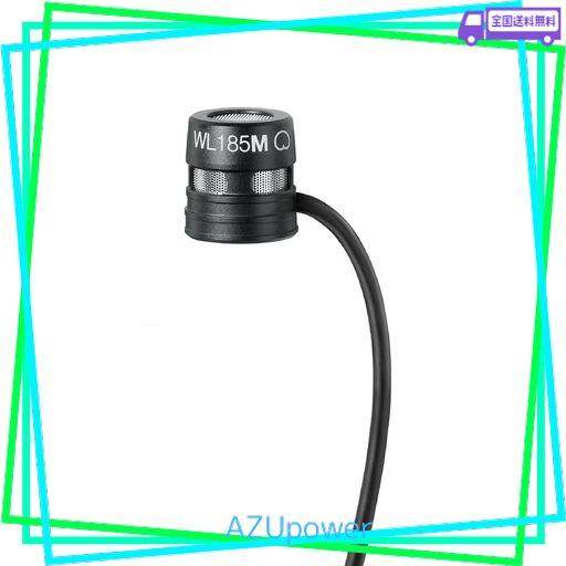 SHURE シュア WL185M ラベリアマイクロホン コンデンサー 単一指向性 カーディオイド 小型 プロ仕様 ブラック : ピンマイク ノイズ低減 高耐久性 スピーチ 講演 演説 プレゼンテーション 発表…