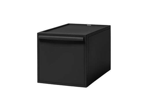 ライクイット (LIKE-IT) 収納ボックス クローゼットシステム 引出し L 約幅32X奥52X高31.8CM オールブラック CS-D3 奥行き52CM 衣装ケース 衣類収納 届いてすぐに使える 累計販売数270万台突破