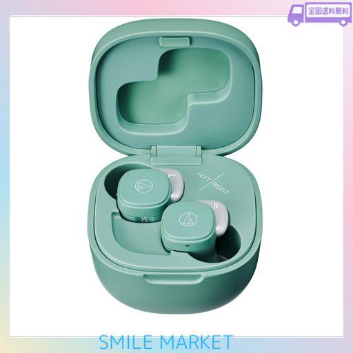 オーディオテクニカ ワイヤレスイヤホン アースグリーン BLUETOOTH 急速充電 小型 軽量 サスティナブル ATH-SQ1TW STB