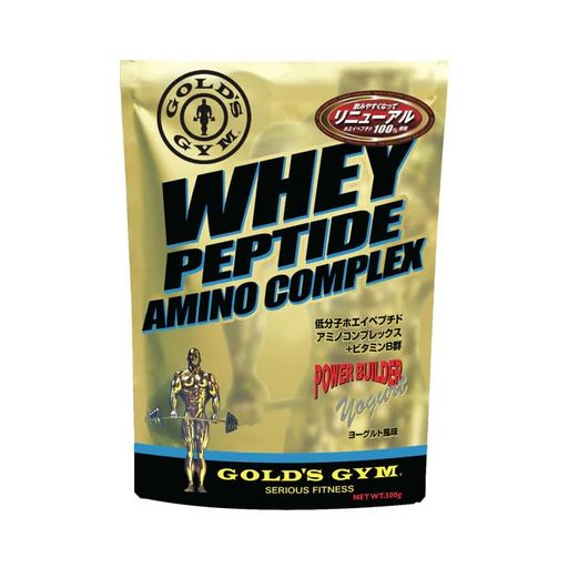 ゴールドジム GOLD’S GYM ホエイ ペプチド アミノコンプレックス ヨーグルト 風味 500G