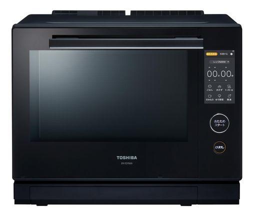 東芝 (TOSHIBA) オーブンレンジ 電子レンジ フラットテーブル MICROWAVE 簡単操作 石窯ドーム 30L ER-YD7000(K)