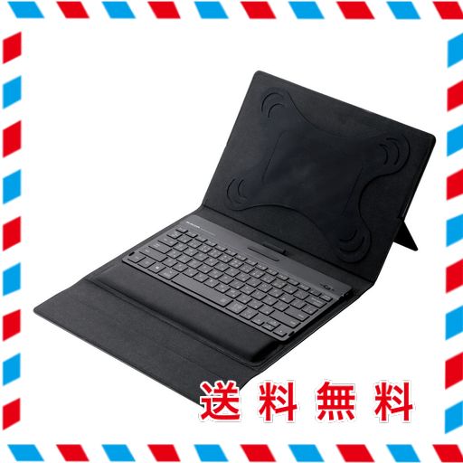 エレコム ワイヤレスキーボード BLUETOOTH ソフトレザーカバー型 マルチペアリング ブラック TK-CAP01BK