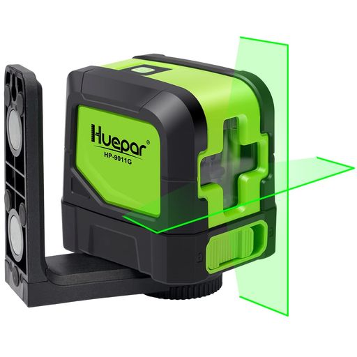HUEPAR 2生産ライン 緑であること レーザ墨出し器 クロスラインレーザー 緑であること レーザ 自動小銃手を加える 傾斜角度流行り物 高明快さ 生産ライン出射角110° ミニ型 取り締まり飾り気の無い 磁石軍事基地付き添い人 M-9011G