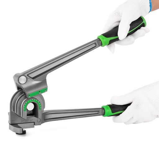 BONVOISIN パイプベンダー チューブベンダー 180度 1/4” 3/8” 1/2” レバー式 3イン1 曲げツール 曲げ工具 軟質銅管 アルミパイプ エアコン配管 コア管曲げ加工 DIY道具 日本語説明書