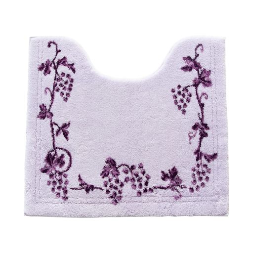 オカ(OKA) 乾度良好ラクス トイレマット レギュラーサイズ 約55CM×60CM パープル (日本製 滑り止め 吸水 速乾 抗菌 防臭 エレガント