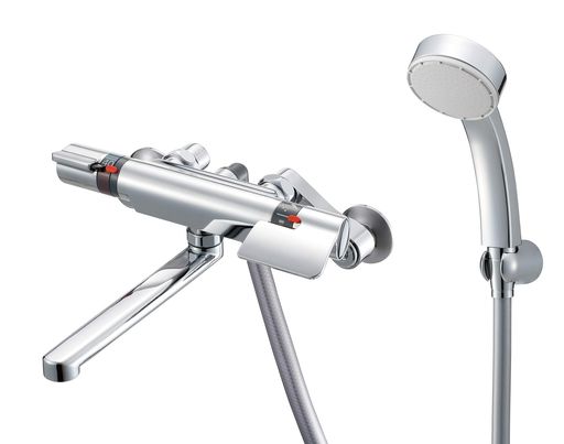 SANEI サーモシャワー混合栓 メッキ 断熱タイプ SK181AD-13-EC シルバー