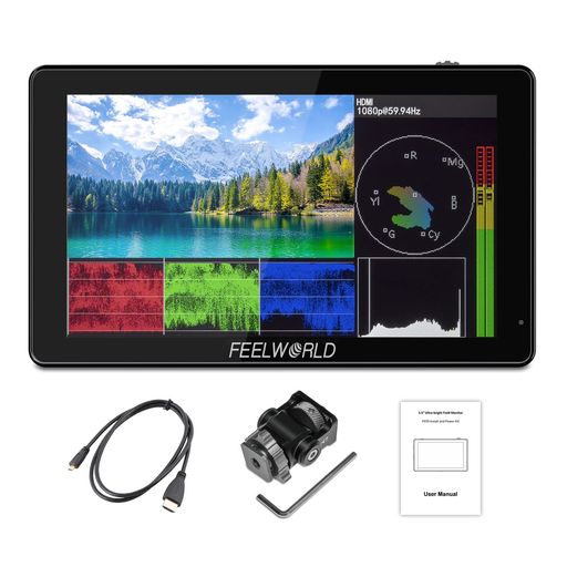 FEELWORLD LUT5 5.5インチ超高輝度 3000NITタッチスクリーン DSLR