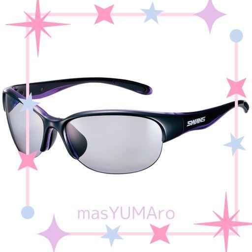 [スワンズ] サングラス ルナ 偏光レンズ モデル LN-0053 BK/PR ブラック×クリアパープル