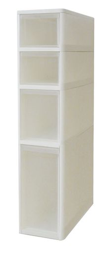 JEJアステージ(JEJ ASTAGE) スリムストッカー リセ S2段 M1段 L1段 1個組 ホワイト