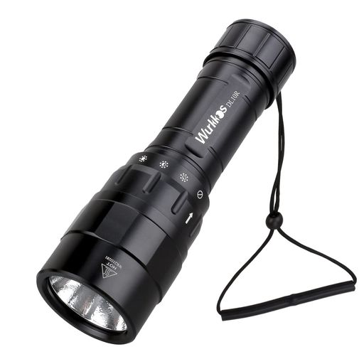 WURKKOSダイビングライト DL10R LED 懐中電灯 防水 4500ルーメン 超強力 USB-C充電式 ダイビング懐中電灯 XHP70.2 LED採用 水中100Mまで使用可 アウトドア ハンディライト 21700電池付属(LED色温度5000K)