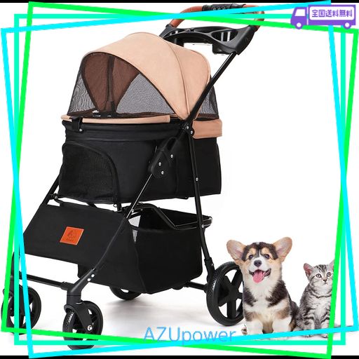 Aikenn 犬用ベビーカー 小型犬 折り畳み ペットキャリーカート ペット