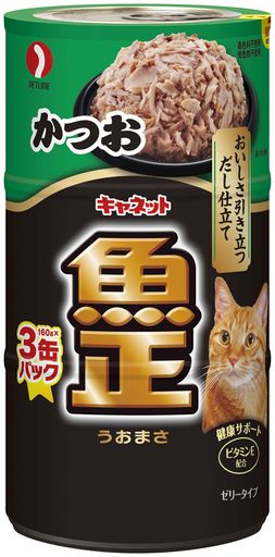 キャネット魚正 かつお (3P) かつお UM-62 160G×3X18(ケース販売)