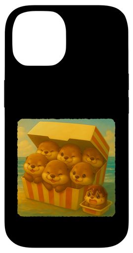 カワウソ チキンナゲット かわいい カワイイ 面白い ファーストフード スマホケース IPHONE 14 用