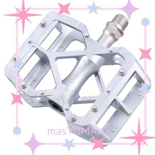 MKS(三ヶ島製作所) 自転車 ペダル ALLWAYS (オールウェイズ) シルバー マウンテンバイク用 アルミニウム