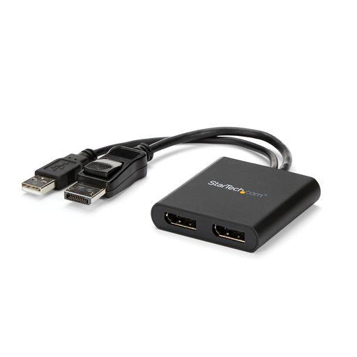 STARTECH.COM DISPLAYPORT - 2X DISPLAYPORT マルチモニタースプリッタ 2ポートMSTハブ DP 1.2 MSTDP122DP