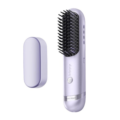 VAV TYPE-C充電式 ヘアブラシアイロン コンパクト 軽量 携帯便利 コードレスヒートブラシ ボリュームアップ ストレート カール ワンカール 多様なヘアアレンジ 海外兼用