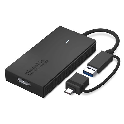 PLUGABLE USB TYPE-C グラフィック変換アダプター、USB-C DISPLAYPORT 用 MAC WINDOWS 対応、最大解像度 1080P@60HZ の外部DPモニターを接続可能