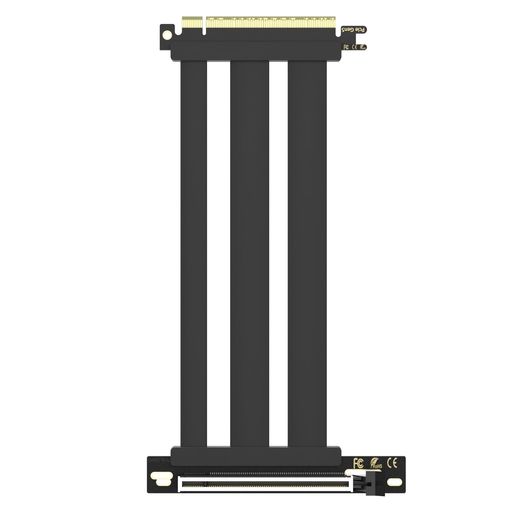 GLOTRENDS 200MM PCIE 5.0 ライザーケーブル|RTX5090/RTX4090/RX9070/RX7900 対応|PCIE 5.0/4.0 GPU 互換|90 度直角 垂直マウント用